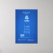 Boston Light Lighthouse - Massachusetts - AD Leinwanddruck (Vorderseite)