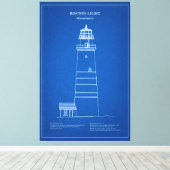 Boston Light Lighthouse - Massachusetts - AD Leinwanddruck (Insitu (Holzboden))
