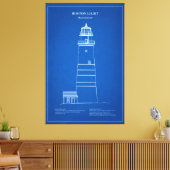 Boston Light Lighthouse - Massachusetts - AD Leinwanddruck (Insitu (Wohnzimmer))