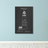 Boston Light Lighthouse - Massachusetts - PD Leinwanddruck (Insitu (Holzboden))
