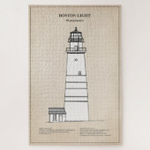 Boston Light Lighthouse - Massachusetts - SBD Puzzle (Vertikal)