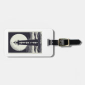 Boston Light Lighthouse Moon Gepäckanhänger (Vorderseite horizontal)