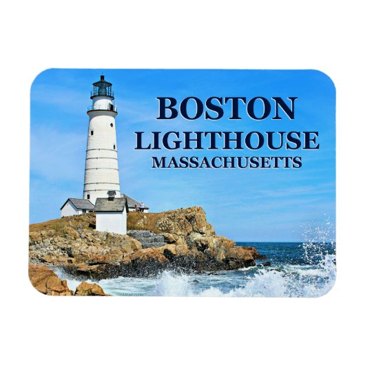 Boston Lighthouse, Massachusetts Flex Magnet (Horizontal)