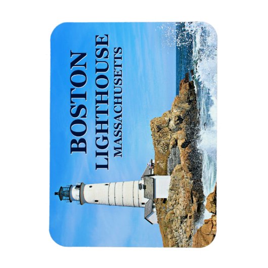Boston Lighthouse, Massachusetts Flex Magnet (Vertikal)