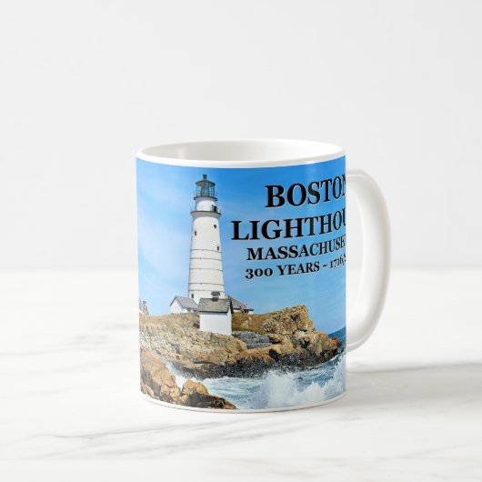 Boston Lighthouse, Massachusetts Kaffeetasse (VorderseiteRechts)