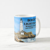 Boston Lighthouse, Massachusetts Kaffeetasse (VorderseiteRechts)