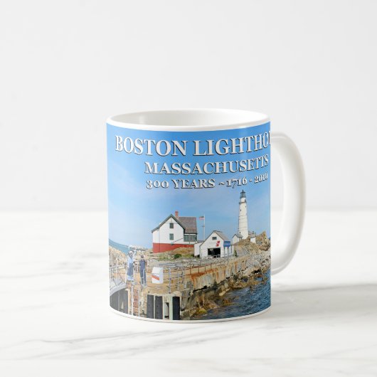 Boston Lighthouse, Massachusetts Kaffeetasse (VorderseiteRechts)