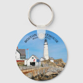 Boston Lighthouse, Massachusetts Key Chain Schlüsselanhänger (Vorderseite)