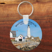 Boston Lighthouse, Massachusetts Key Chain Schlüsselanhänger (Vorderseite)