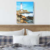 Boston Lighthouse, Massachusetts Leinwanddruck (Insitu (Schlafzimmer))