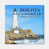 Boston Lighthouse, Massachusetts Magnet (Vorne)