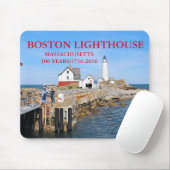 Boston Lighthouse, Massachusetts Mousepad (Mit Mouse)