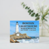 Boston Lighthouse, Massachusetts Postkarte (Stehend Vorderseite)
