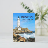 Boston Lighthouse, Massachusetts Postkarte (Stehend Vorderseite)