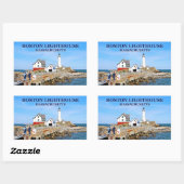 Boston Lighthouse, Massachusetts Stickers (Blatt)