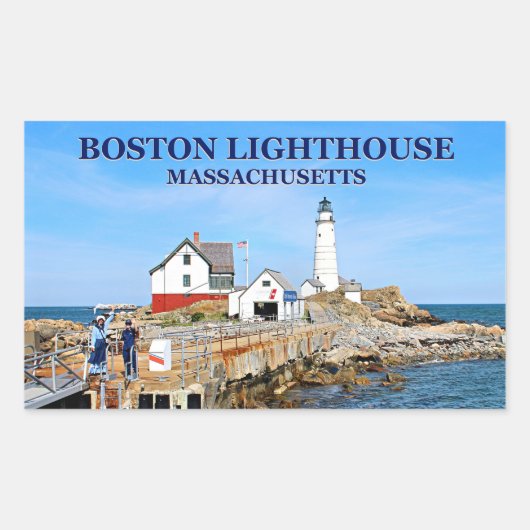 Boston Lighthouse, Massachusetts Stickers (Vorderseite)