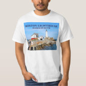 Boston Lighthouse, Massachusetts T - Shirt (Vorderseite)