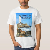 Boston Lighthouse, Massachusetts T - Shirt (Vorderseite)