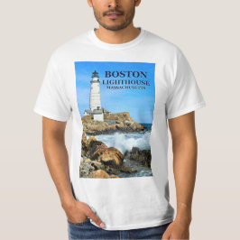 Boston Lighthouse, Massachusetts T - Shirt