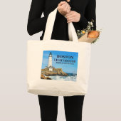 Boston Lighthouse, Massachusetts Tote Bag Jumbo Stoffbeutel (Vorderseite (Produkt))