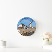 Boston Lighthouse Runde Wanduhr (Zuhause)