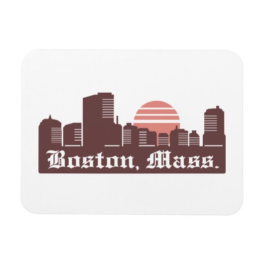 Boston Linesky Magnet (Horizontal)
