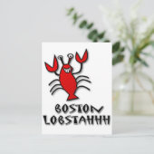 Boston Lobstahhh Postkarte (Stehend Vorderseite)