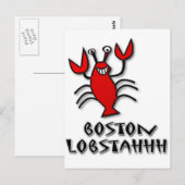 Boston Lobstahhh Postkarte (Vorne/Hinten)