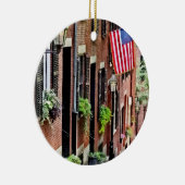Boston MA - Acorn Street Keramikornament (Rechts)
