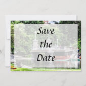 Boston MA - Boston Public Garden Bridge Save The Date (Rückseite)
