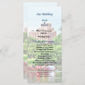 Boston MA Boston Public Garden Wedding Program Programm (Vorne/Hinten)