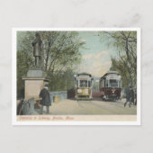 Boston MA, Eingang zur U-Bahn 1906 Postkarte (Vorderseite)