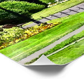 Boston MA - Entspannen im Boston Public Garden Poster (Ecke)