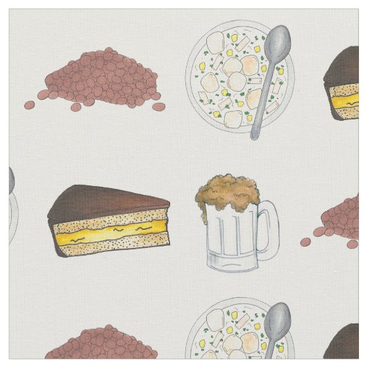 Boston MA Foods Baked Beans Chowder Beer Cream Pie Stoff (Nahaufnahme)