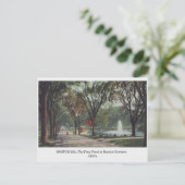 Boston MA Frog Pond im Boston Common in den 1910er Postkarte (Stehend Vorderseite)