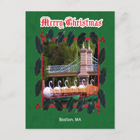 Boston, MA - Frohe Weihnachten (Vorderseite)