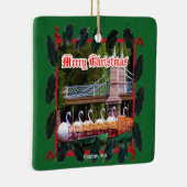 Boston, MA - Frohe Weihnachten Keramikornament (Rechts)