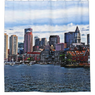 Boston MA - Innenhafen Duschvorhang