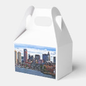 Boston MA - Innerer Hafen Geschenkschachtel (Rückseite)