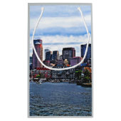 Boston MA - Innerer Hafen Kleine Geschenktüte (Rückseite)
