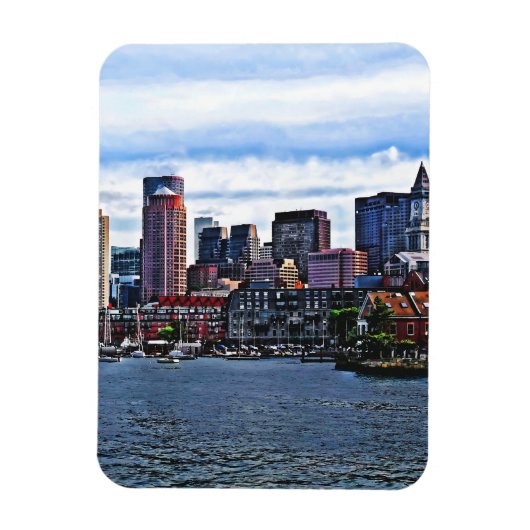 Boston MA - Innerer Hafen Magnet (Vertikal)