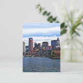 Boston MA - Innerer Hafen Postkarte (Stehend Vorderseite)