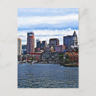 Boston MA - Innerer Hafen Postkarte