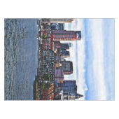 Boston MA - Innerer Hafen Tischdecke (Vorderseite (Horizontal))