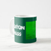 Boston MA Irische Flagge – Heritage Tea Kaffeetasse (Vorderseite Links)