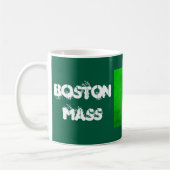 Boston MA Irische Flagge – Heritage Tea Kaffeetasse (Links)