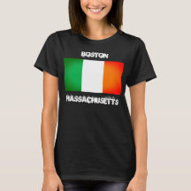 Boston MA Irish Heritage T-Shirt – Irische Flagge
