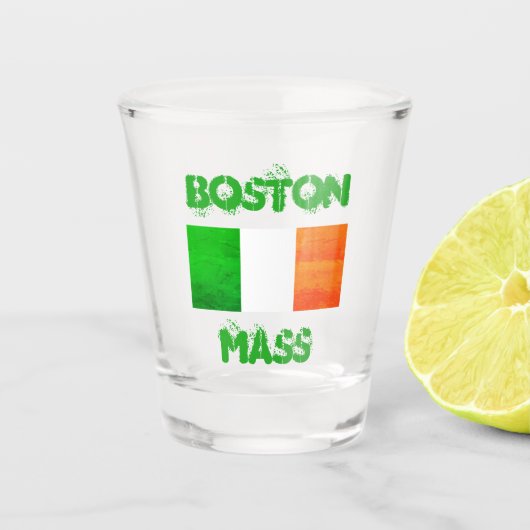 Boston MA Irish Pride Drinkware Schnapsglas (Vorderseite)