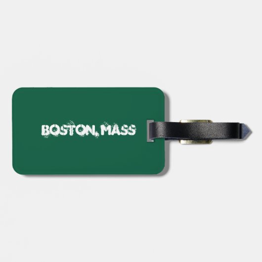 Boston MA Irish Pride – Irish Flag Gepäckanhänger (Rückseite horizontal)