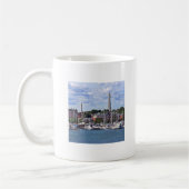 Boston MA - Marina mit Bunker Hill Monument Kaffeetasse (Links)